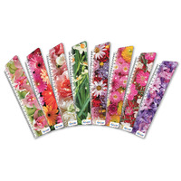 Закладки для книг картонные, 8 шт. в наборе BM-1130, Цветы -Бумагия-