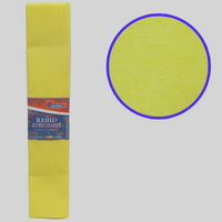 Креп-бумага (гофрированная) KR55-8014 светло-желтый -Бумагия-