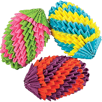Набор для творчества модульное оригами «Пасхальные яйца» 633 модуля