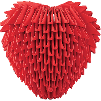 Модульное оригами «Сердце» 283 модуля -Бумагия-