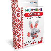 Модульное оригами «Белый зайчик» 441 модулей