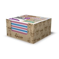 Блок бумаги для заметок в боксе 75 х 70 мм, 400 листов, цветная CQ-6623 «Стильные коты» -Бумагия-