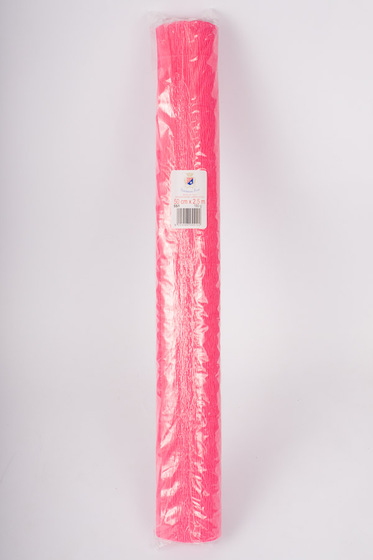 Креп-бумага (гофрированная) Италия №551 шоковый розовый -Бумагия-