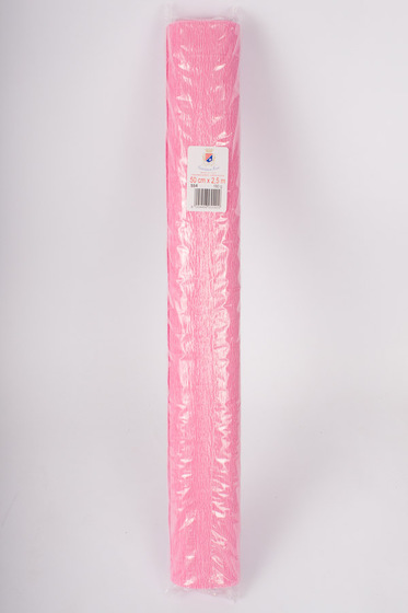 Креп-бумага (гофрированная) Италия №554 бледно-розовый -Бумагия-