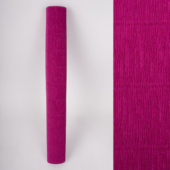 Креп-бумага (гофрированная) Италия №572 фиолетовый цикламен -Бумагия-