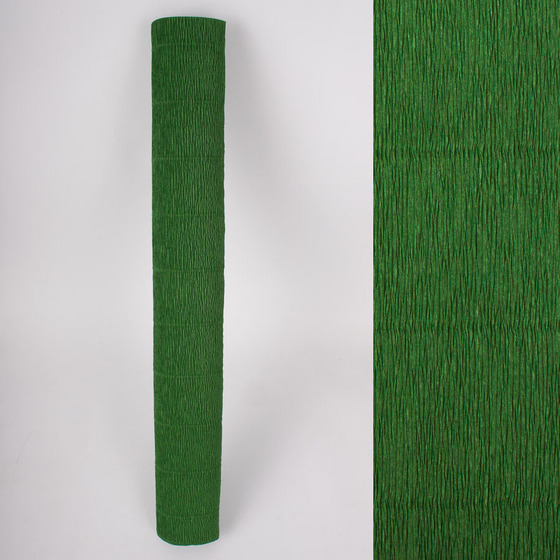 Креп-бумага (гофрированная) Италия №591 зеленый лист -Бумагия-