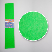 Креп-бумага (гофрированная) KR55-8035 светло-зеленый -Бумагия-