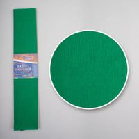 Креп-бумага (гофрированная) KR55-8040 темно-зеленый -Бумагия-