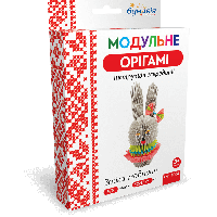 Модульное оригами «Зайка-модница» 573 модуля -Бумагия-