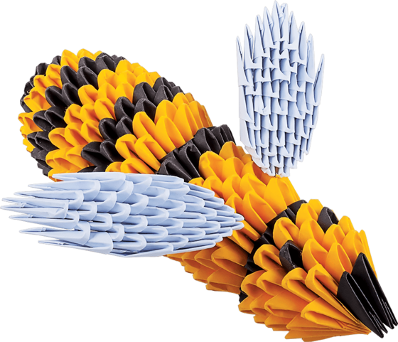 Оригами модульное «Пчелка» 430 модулей -Бумагия-
