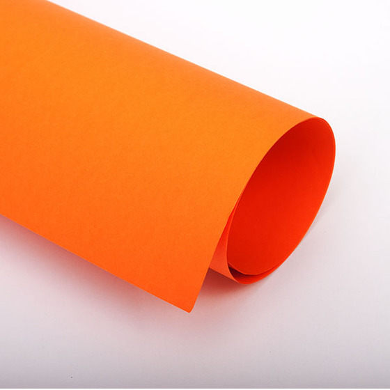 Бумага цветная 70х100 см 120 г/м2 Spectra color 240 оранжевый интенсив -Бумагия-