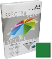 Бумага цветная А3 500 листов 80 г/м2 Spectra color IT41А зеленый темный -Бумагия-