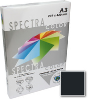 Бумага цветная А3 500 листов 80 г/м2 Spectra color IT401 черный темный -Бумагия-
