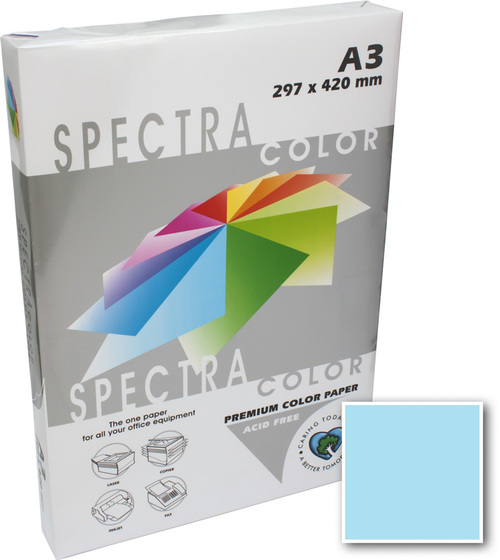 Бумага цветная А3 500 листов 80 г/м2 Spectra color IT180 голубой пастель -Бумагия-