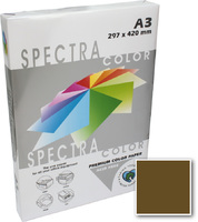 Бумага цветная А3 500 листов 80 г/м2 Spectra color IT43А коричневый темный -Бумагия-