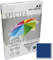 Бумага цветная А3 500 листов 80 г/м2 Spectra color IT42А синий темный -Бумагия-