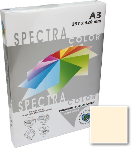 Бумага цветная А3 500 листов 80 г/м2 Spectra color IT110 кремовый пастель  -Бумагия-